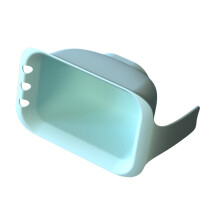 Ergonomische haarkleurcontainer ontworpen met gemakkelijk-blauw