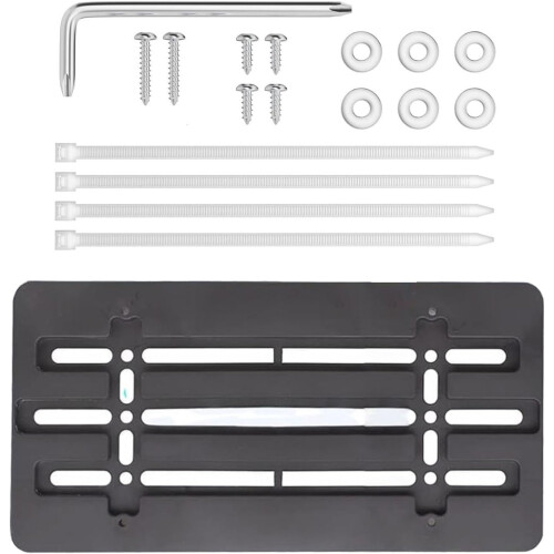License Plate Bracket Front Bumper Mounting Set With Screws And Screwdriver For SUV 2