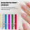5Pcs Glass Nail File with Case Double Sided Crystal Fingernail 2