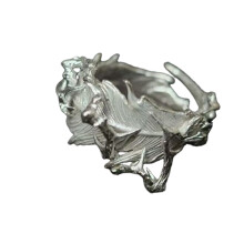 Verstelbare Feather Thorn Ring Hypoallergeen Legering-Zilver