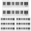 régua de de piano 15 unid plástico crianças aula 10