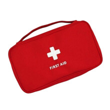 Multipocket organizertas met handvat Opbergtas met grote-Rood