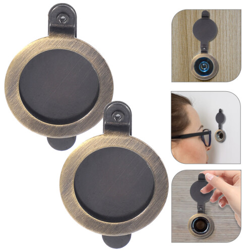 2 Pièces Cache-Observatoire Cache-Porte En Cuivre Pour Appartements 1