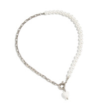 Asymmetric Square Crosses Chain Chokers Mixed-white king
