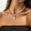 Asymmetric Square Crosses Chain Chokers Mixed-white king 6
