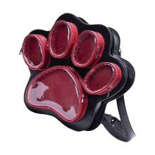 Japanse schattige katten voetafdruk-Zwart en rood
