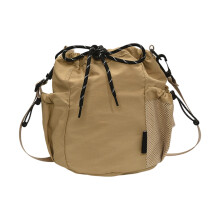 Trendy schoudertas, nylon emmertassen voor dames en heren,-Khaki