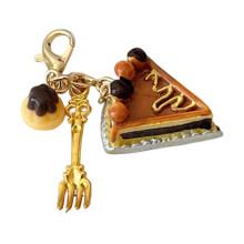 Creatieve miniatuur bakkerij stijl telefoon hanger-karamel