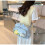 Practical Ita Bag Crossbody Pack Nylon Shoulder Bag Large-Blue 6