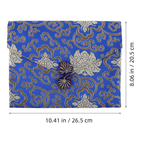 bolsa brocado chinês para escrituras e com 1