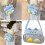 Practical Ita Bag Crossbody Pack Nylon Shoulder Bag Large-Blue 2
