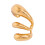 Clips d'oreilles creux en couches élégants,-Couleur or 3697 1