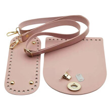 Gehaakte Tas Basisset DIY Crafting Accessoires Voor-Lichtroze