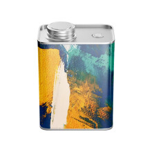 Coffee Bean Jar for Home Use with Silicone Seal Tin-painting