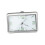 Luminous Car Dashboard Clock with SelfAdhesive Mount, Mini Quartz Analog, Silver Rectangular 1