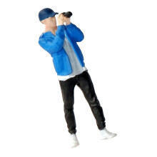 1:64 Scale Hand Painted Resin Collectible Figure-boy in blue