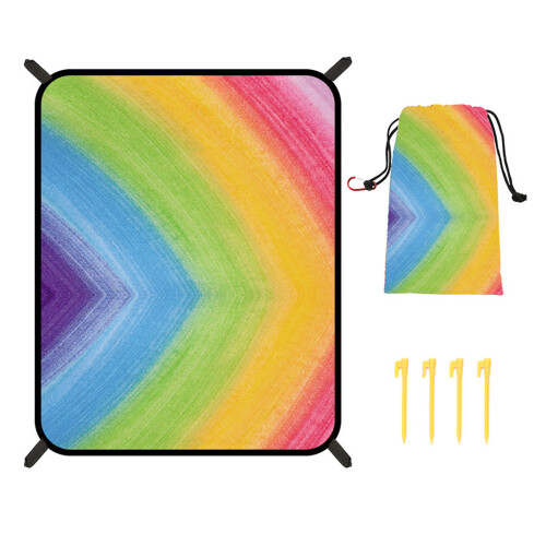 Tapis de voyage pliable, couverture pratique, imperméable,-6