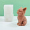 Moules à bougies en forme de chat, en Silicone, pour décorations 5