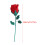 Elegante Simulationsrose, gestrickte Rose für-Rot 4