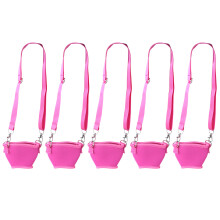 Porte-verres à vin et boissons, 5 pièces,-rose Rouge L