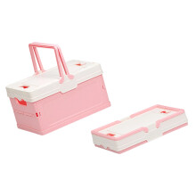 Multifunctionele opvouwbare organizerbox voor opslag in-Roze