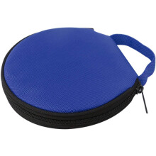 Soporte portátil para CD, solución de almacenamiento de DVD de material Oxford con tamaño compacto y cierre de cremallera.