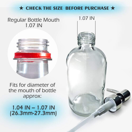 Chic No-Leak lotiondispenserpump, multifunktionell för vanliga munflaskor, 2-pack 1