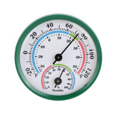 Temperatur- und Feuchtigkeitsmesser, Kombigerät aus Thermometer und Hygrometer für Zuhause und draußen, gut ablesbares großes Zifferblatt, lange
