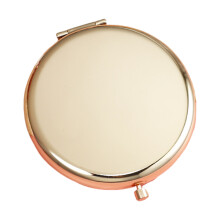 Eleganter Taschenspiegel mit 2-facher Vergrößerung für-Roségold