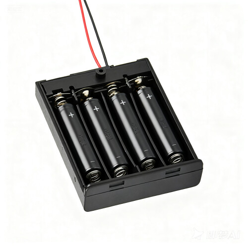 6-V-Ausgangsbatteriehalter mit abnehmbarer Abdeckung, 4 1