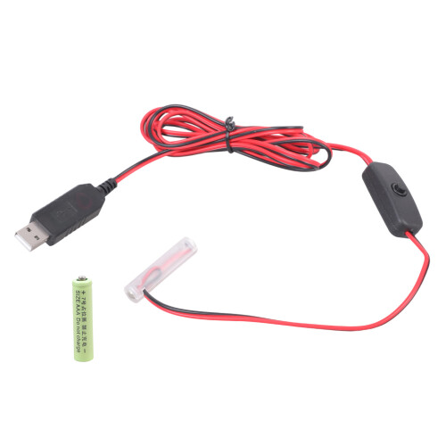 Remplacement de batterie 3V LR03 alimenté par USB avec-1 mètre