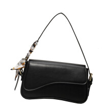 Elegante PU-Leder-Clutch für Damen mit 2 Riemen,-Schwarz