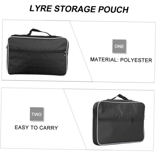 Durable Polyester Bag For Acoustic Lyre, ScratchResistant Outdoor Use, Protective Instrument Storage 1