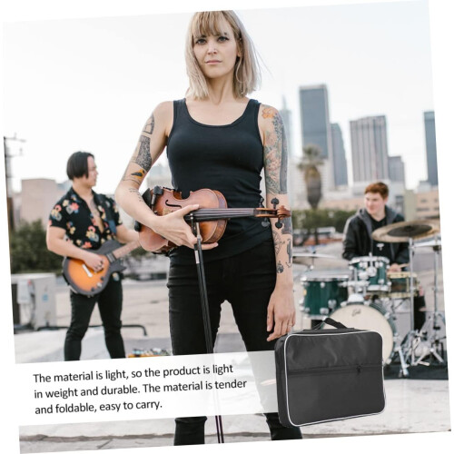 Durable Polyester Bag For Acoustic Lyre, ScratchResistant Outdoor Use, Protective Instrument Storage 2