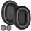 Coussinets d'oreille en cuir protéiné, coussinets de-Noir 1