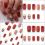 24x Valentinstag-Press-on-Nail, glitzernde 4