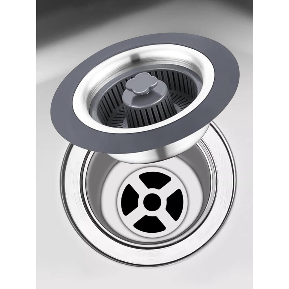 Kitchen Sink Odor Resistant Drain Strainer, Easy To Clean Strainer Basket With Universal Sink Drain Compatibility And Heat-Resistant Materials For Pop 9466005040815