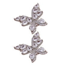 Glittering Bowties Earphone Jewelry Clip Open Style DIY