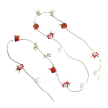 Christmas Garland, Pinecone Decoration with Red Berries, Sparkling Appearance for Christmas Gifts and Advent Decorations, 165cm, Suitable for Christma