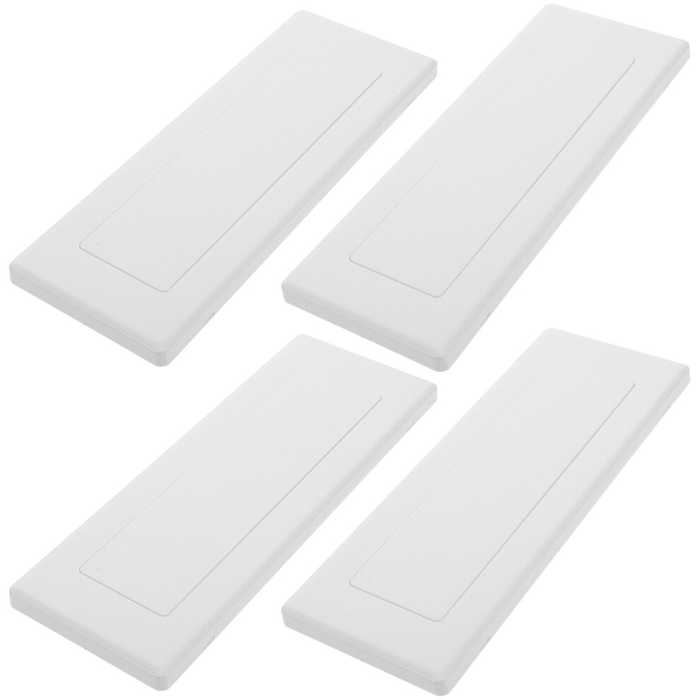 4Pcs White Plastic Electrical Box Cover Plates For Home Wall Junctions 3073144968717