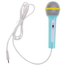 Sky-Blue Plastic Kids Microphone Amplifying Toy for Toddler Play