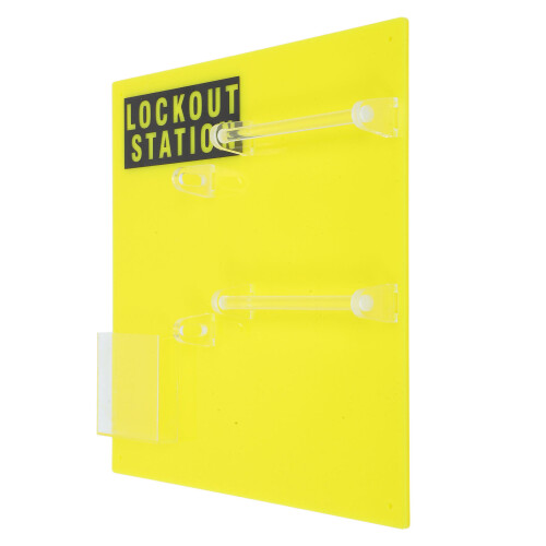 Yellow Industrial Lockout System Plastic Wall Mount Storage Box