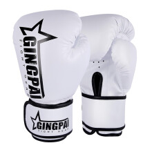 Thai Boxing Gloves Core Wrist Support For Boxing Training Muay Thai MMA Gloves Kickboxing Karate White 10oz