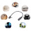 Angled USB Type C Charging Cable For Security Camera LED-12V 2