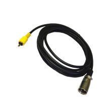 Coppered Auditory Cable Single Phono To 3Pin Male Studio Theater