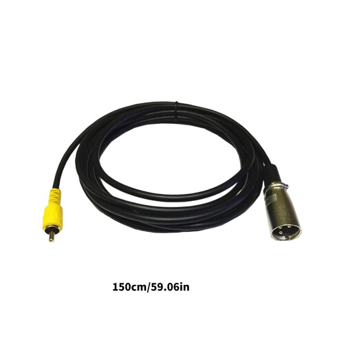 Coppered Auditory Cable Single Phono To 3Pin Male Studio Theater 2