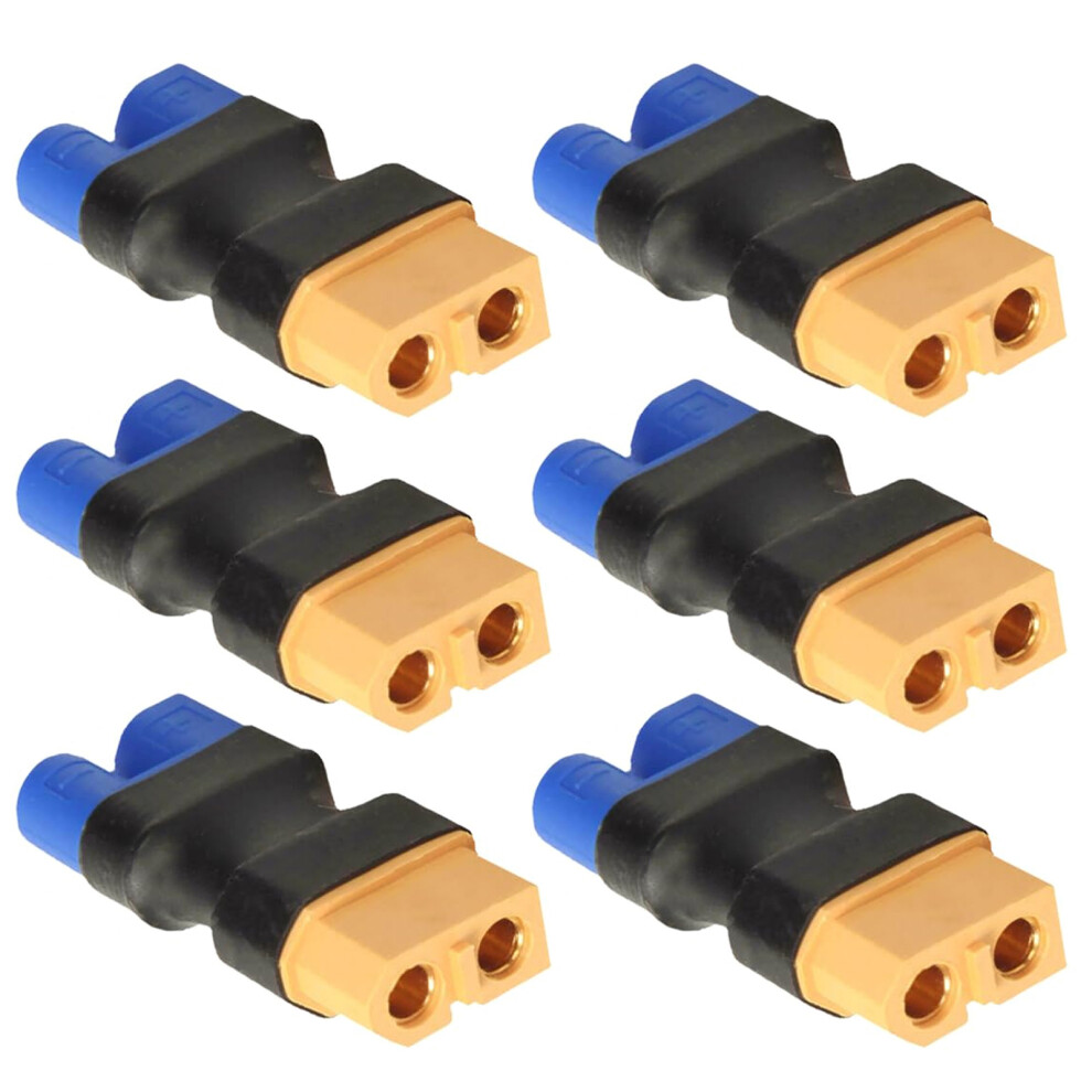 6Pieces Ec5 Xt60 Female / Male Plugs-Xt60 Female To Ec3 7709000195596