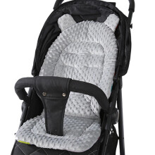 Baby Stroller Seat Insert Mat Soft Stroller Liner Gray Car Seat And Stroller Insert Breathable Supportive Padding