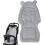 Baby Stroller Seat Insert Mat Soft Stroller Liner Gray Car Seat And Stroller Insert Breathable Supportive Padding 5