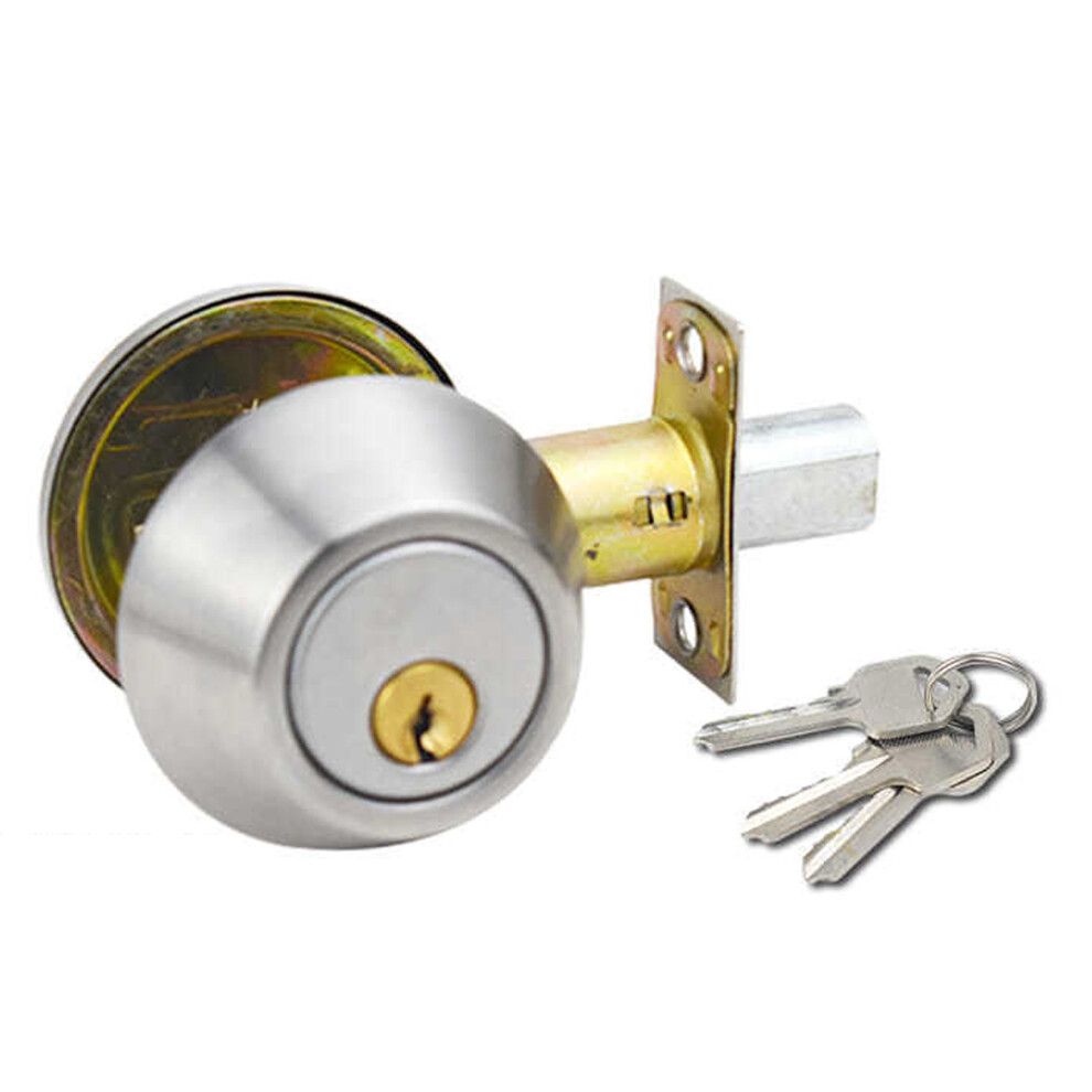 Single Cylinder Deadbolt, Heavy Duty Deadbolt Lock With Satin Finish And Fine Craftsmanship By Professionals For Enhanced Door Security 9198585897366